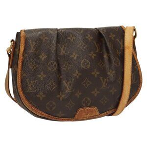 Authentic LOUIS VUITTON Monogram Menilmontant PM Shoulder Bag M40474 LV